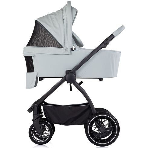 Carucior Chipolino Prestige 3 in 1 matcha, Culoare: Gri deschis, Model: 3 in 1,poza 5
