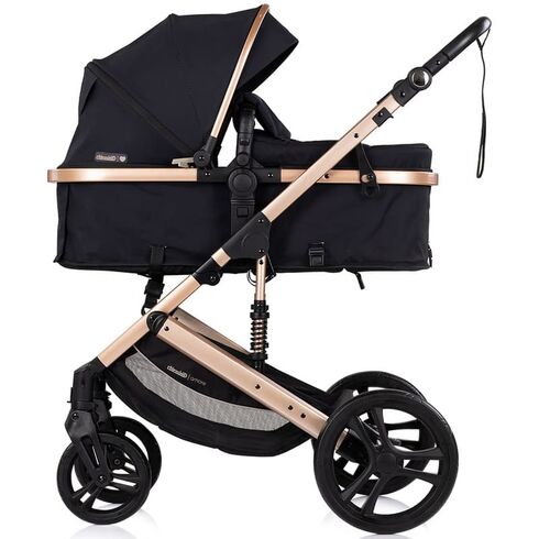 Carucior Chipolino Amore 2 in 1 noir, Culoare: Negru/Auriu, Model: 2 in 1,poza 8