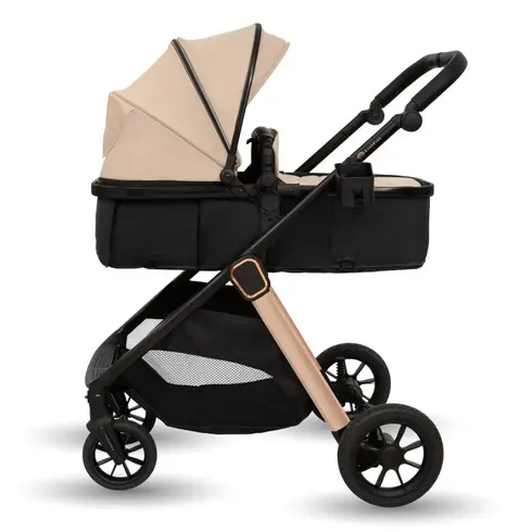 Carucior transformabil 2in1, Appekids Elite - Sand, Culoare: Bej, Model: 2 in 1,poza 2
