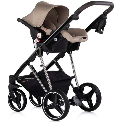 Carucior Chipolino Imperium 3 in 1 latte, Culoare: Crem, Model: 3 in 1,poza 13