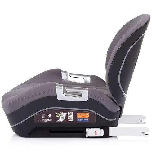 Inaltator auto Chipolino Genesis I-Size 125-150 cm cu sistem Isofix charcoal, Culoare: Gri, Grupa: 22-36kg (6 ani - 12 ani),poza 3