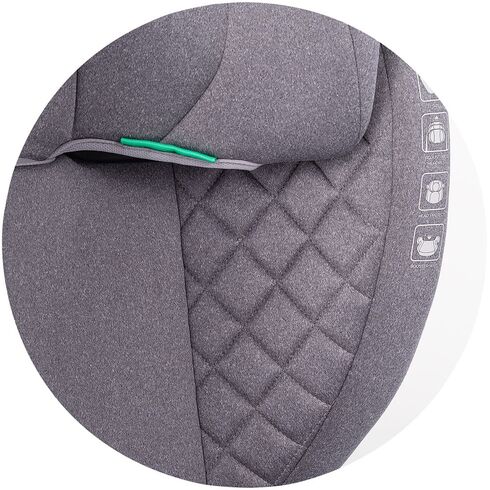 Scaun auto Chipolino Cyber I-Size 100-150 cm platinum, Culoare: Gri, Grupa: 15-36kg (4 ani - 12 ani),poza 9