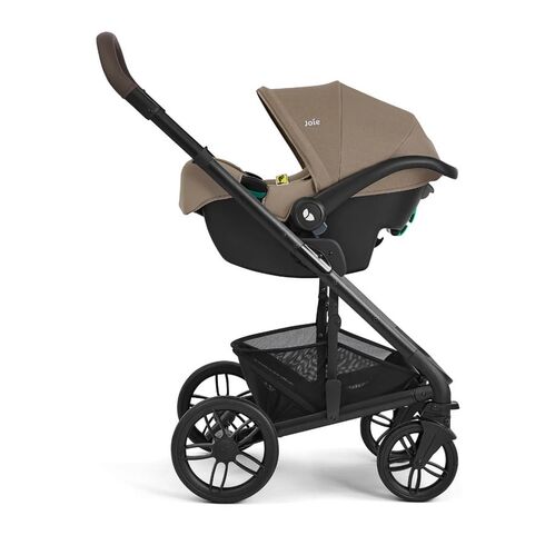 Joie - Scoica auto i-Snug 2 cu tetiera reglabila, 40-75 cm, Cashew, testata ADAC si certificata R129, Culoare: Crem, Grupa: 0-13kg (0 luni - 12 luni),poza 2