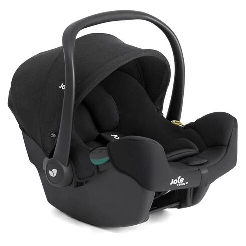 Joie - Scoica auto i-Snug 2 cu tetiera reglabila, 40-75 cm, Raven, testata ADAC si certificata R129, Culoare: Negru, Grupa: 0-13kg (0 luni - 12 luni)