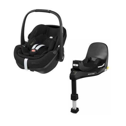 Scaun Auto I-Size Maxi-Cosi PEBBLE 360 PRO2 + Baza Auto FAMILYFIX 360 PRO TWILLIC BLACK, Culoare: Negru, Grupa: 0-13kg (0 luni - 12 luni)
