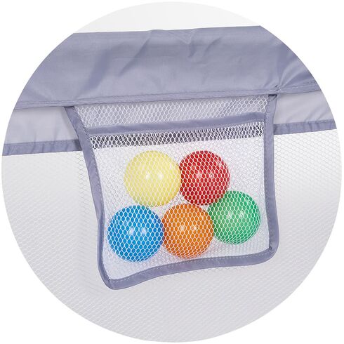 Tarc de joaca Chipolino Amico 200x180 cm cu usa grey, Culoare: Gri,poza 5