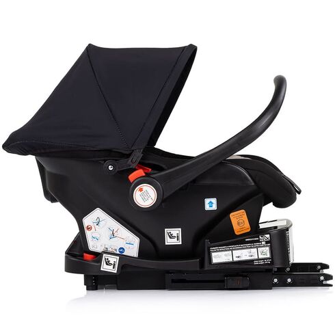 Carucior Chipolino Amore 3 in 1 noir, Culoare: Negru/Auriu, Model: 3 in 1,poza 14