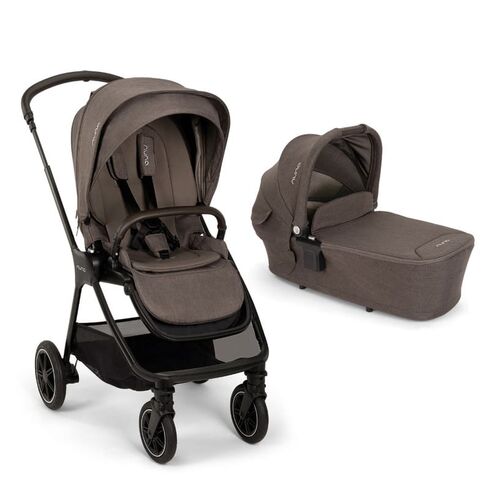 Nuna - Set carucior compact TRIV next 2 in 1 Chestnut, Culoare: Crem, Model: 2 in 1