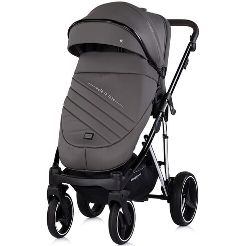 Carucior Chipolino Imperium 3 in 1 charcoal, Culoare: Gri/Negru, Model: 3 in 1,poza 7