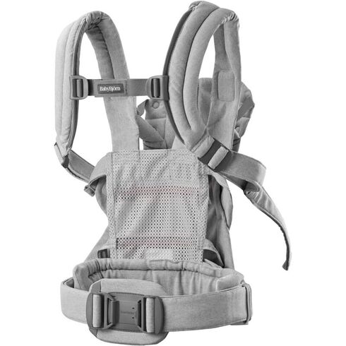 BabyBjorn - Marsupiu anatomic cu multiple pozitii de purtare colectia Harmony, tesatura melange, Light Gray,poza 5