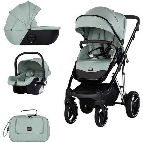 Carucior Chipolino Imperium 3 in 1 matcha, Culoare: Turcoaz, Model: 3 in 1