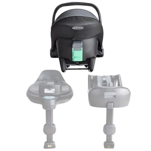 Scoica auto Graco SnugLite Midnight, 40-75 cm, certificata R129,poza 4