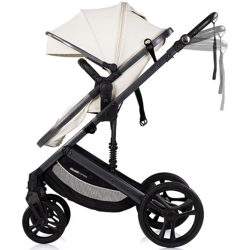 Carucior Chipolino Amore 2 in 1 cashmere, Culoare: Bej, Model: 2 in 1,poza 4
