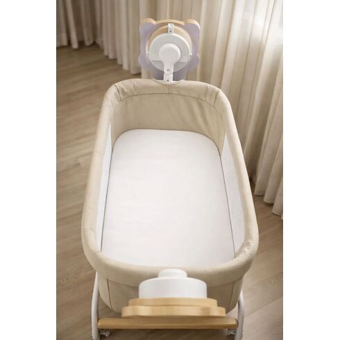 Patut Multifunctional cu leganare electrica, sunete si Bluetooth, AppeKids - Buggy,poza 4