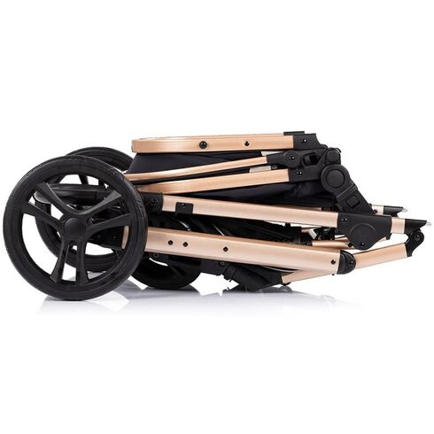 Carucior Chipolino Amore 2 in 1 noir, Culoare: Negru/Auriu, Model: 2 in 1,poza 10