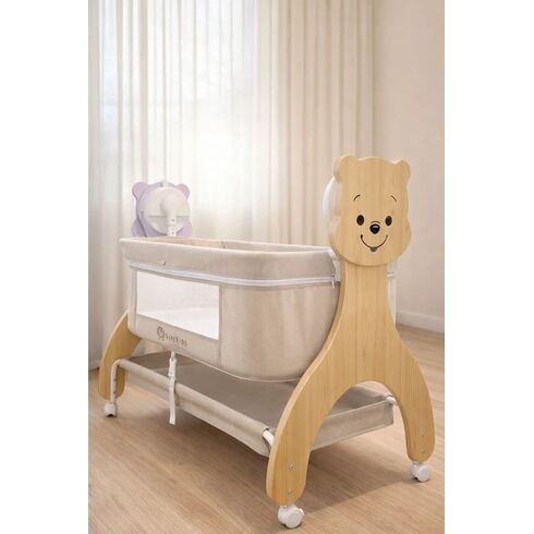 Patut Multifunctional cu leganare electrica, sunete si Bluetooth, AppeKids - Buggy,poza 6