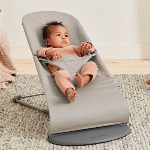 BabyBjorn - Balansoar Bliss Sand Grey, 3D Jersey, Culoare: Gri,poza 2