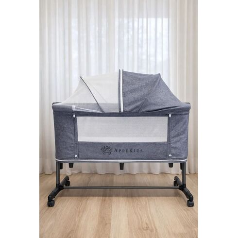 Co-Sleeper 4in1 AppeKids - Dreamy - Grey, Culoare: Albastru, Dimensiuni: 90x50,poza 4
