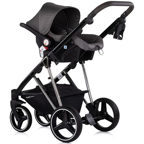 Carucior Chipolino Imperium 3 in 1 charcoal, Culoare: Gri/Negru, Model: 3 in 1,poza 14