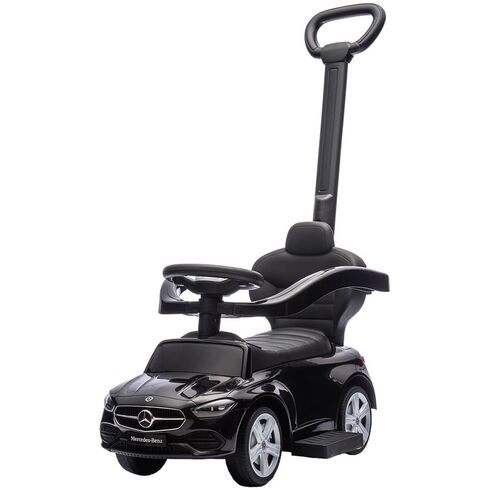 Masinuta de impins Chipolino Mercedes Benz C-Class cu maner black, Culoare: Negru