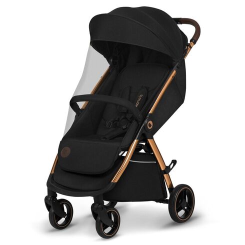 Carucior sport, Lionelo, Ingrid, Pana la 22 Kg, 6 luni+, Negru, Culoare: Negru/Auriu, Model: sport,poza 6