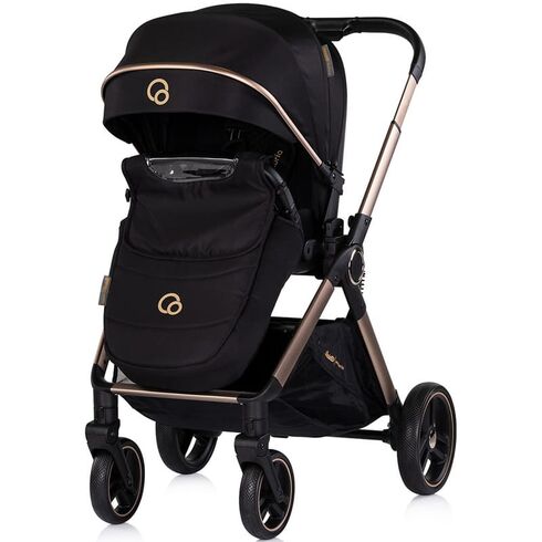 Carucior Chipolino Euphoria 3 in 1 noir, Culoare: Negru, Model: 3 in 1,poza 5