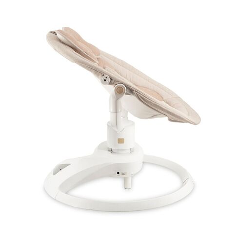 Balansoar electric pentru bebelusi cu sezut rotativ 360 grade , Momi Pearl - Beige, Culoare: Bej,poza 4