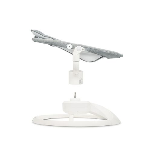Balansoar electric pentru bebelusi cu sezut rotativ 360 grade , Momi Pearl - Grey, Culoare: Gri,poza 4