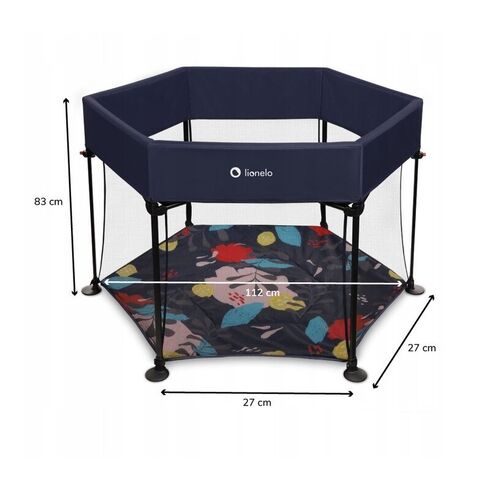 Tarc de joaca Lionelo Roel, Blue Navy, Culoare: Albastru,poza 5