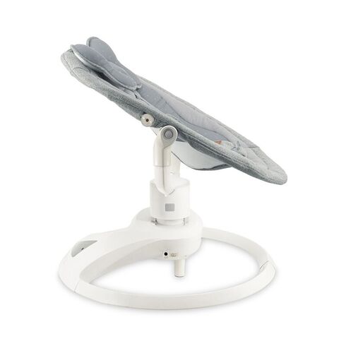 Balansoar electric pentru bebelusi cu sezut rotativ 360 grade , Momi Pearl - Grey, Culoare: Gri,poza 3