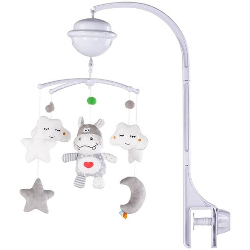 Carusel muzical pentru patut cu proiector Chipolino Hippo