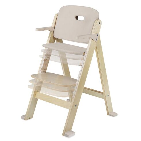 Scaun de masa, Lionelo, Floris, 3 in 1, Din Lemn, Sustine 40 kg, Bej, Culoare: Bej,poza 5