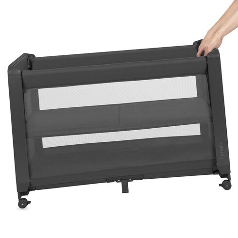 Patut multifunctional, Lionelo, Patty, 5 in 1, 0- 36 luni, Co-sleeper, Tarc de joaca, Patut de calatorie, Gri,poza 4