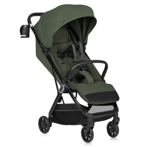 Carucior sport, Lionelo, Bess, Pana la 22 kg, 6 luni+, Verde, Culoare: Verde inchis, Model: sport