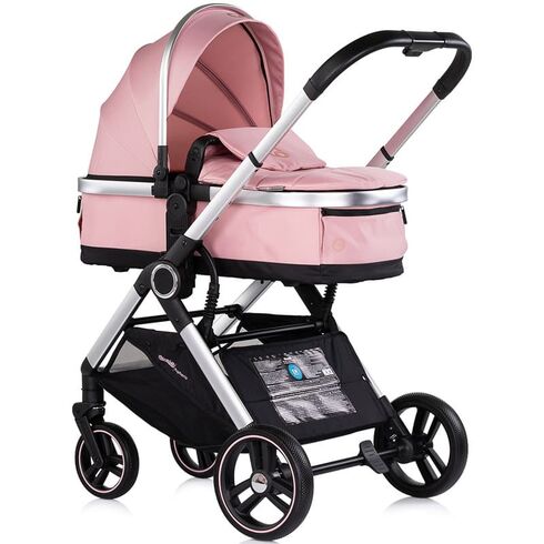 Carucior Chipolino Euphoria 3 in 1 powder pink, Culoare: Roz, Model: 3 in 1,poza 2