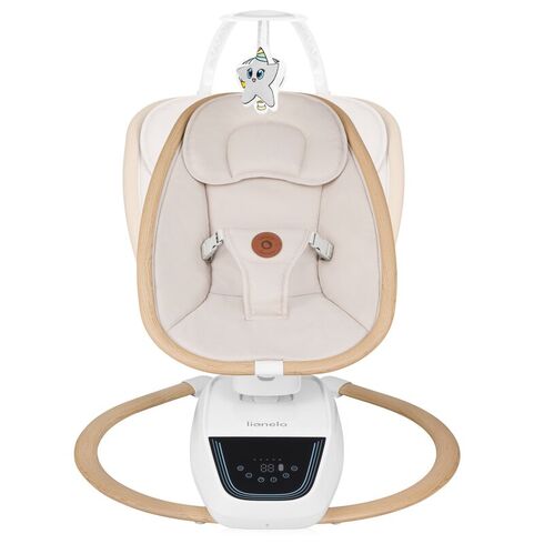 Balansoar si sezlong, Lionelo, Olivia, 2 in 1, Electric, Cu leganare 3D, Bej,poza 2