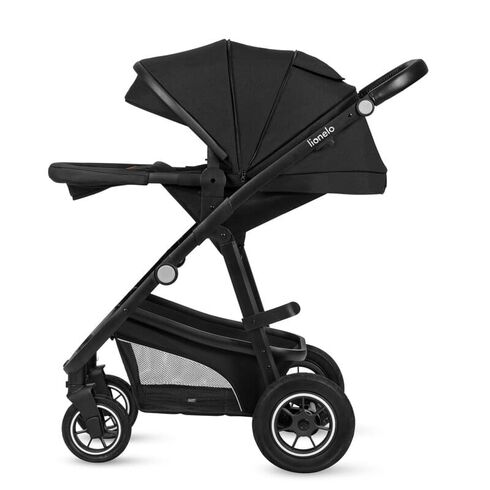 Carucior 3 in 1, Lionelo, Bianka, pana la 22 kg, Negru, Culoare: Negru, Model: 3 in 1,poza 10