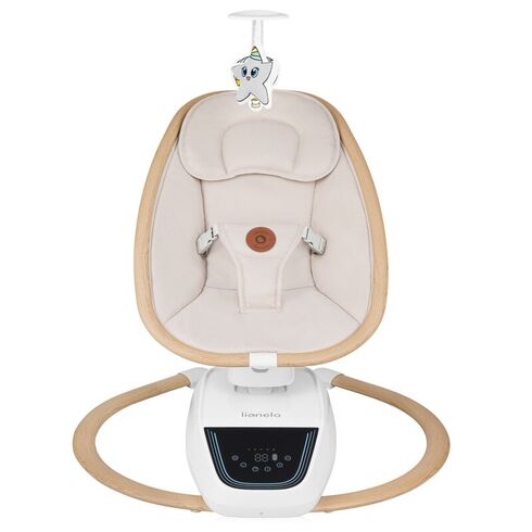 Balansoar si sezlong, Lionelo, Olivia, 2 in 1, Electric, Cu leganare 3D, Bej,poza 3