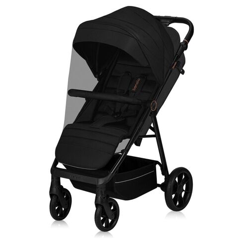 Carucior sport, Lionelo, Mira, Pana la 22 kg, 6 luni+, Negru, Culoare: Negru, Model: sport,poza 3
