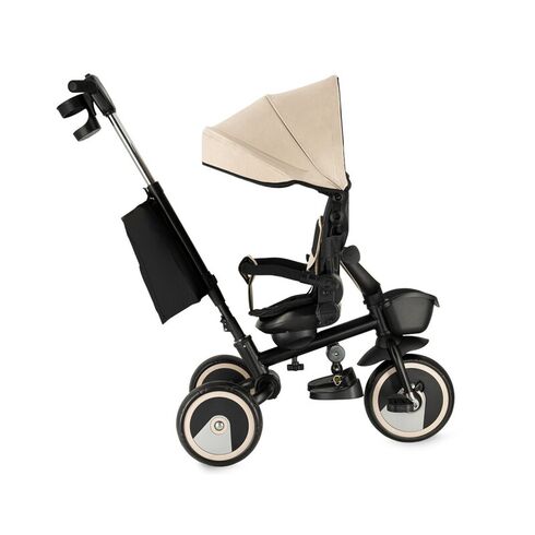 Tricicleta Multifunctionala 3 in 1 cu scaun reversibil, Momi ivi - Beige, Culoare: Bej,poza 3