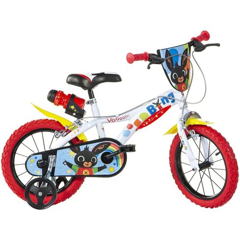 Bicicleta copii Dino Bikes 14" Bing, Culoare: Alb/Rosu, Dimensiuni: 14 inch