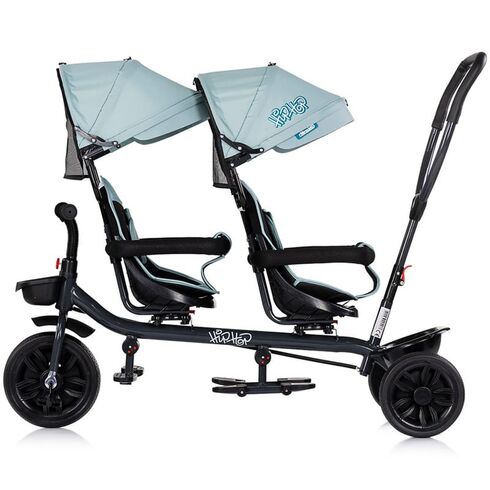 Tricicleta gemeni Chipolino Hip Hop matcha, Culoare: Turcoaz,poza 4