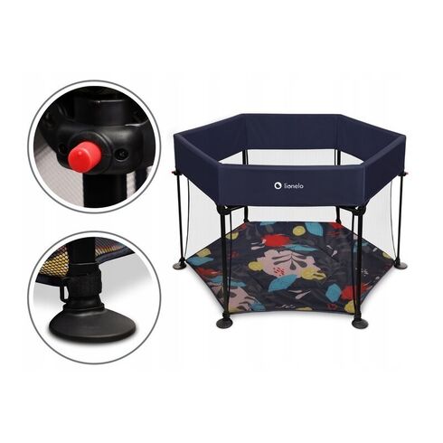 Tarc de joaca Lionelo Roel, Blue Navy, Culoare: Albastru,poza 3