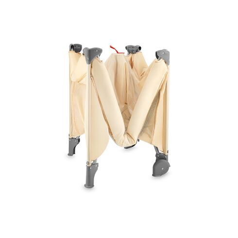 Patut pliabil cu doua nivele si masuta de infasat, 60x120 cm, Momi, Belove Plus -Beige, Culoare: Bej, Dimensiuni: 120x60,poza 4