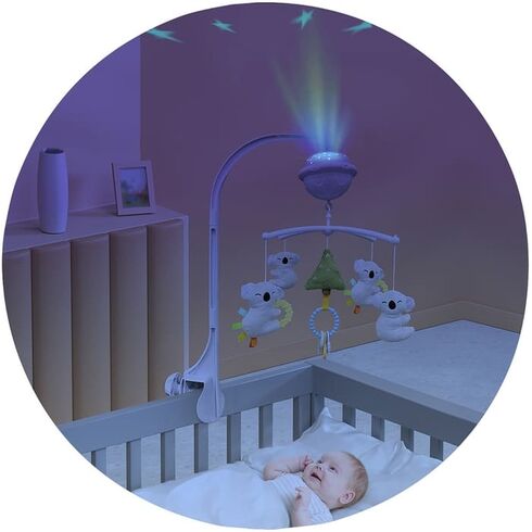 Carusel muzical pentru patut cu proiector Chipolino Koala,poza 2