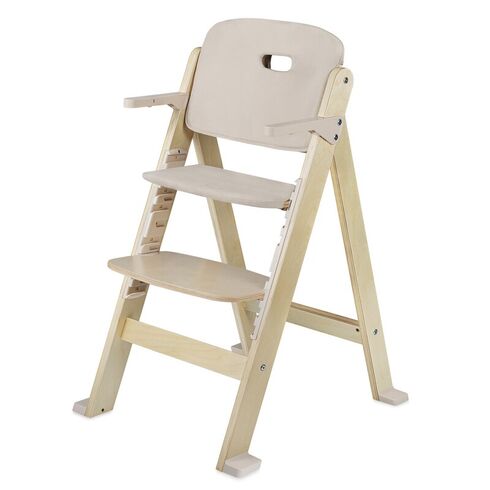 Scaun de masa, Lionelo, Floris, 3 in 1, Din Lemn, Sustine 40 kg, Bej, Culoare: Bej,poza 2