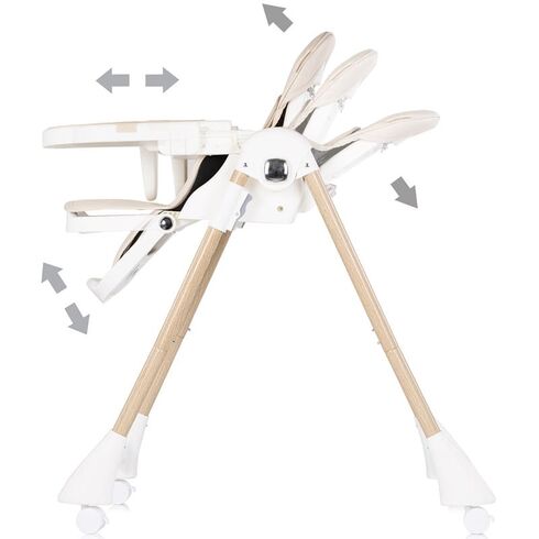 Scaun de masa Chipolino Candy Shop cashmere, Culoare: Bej,poza 5