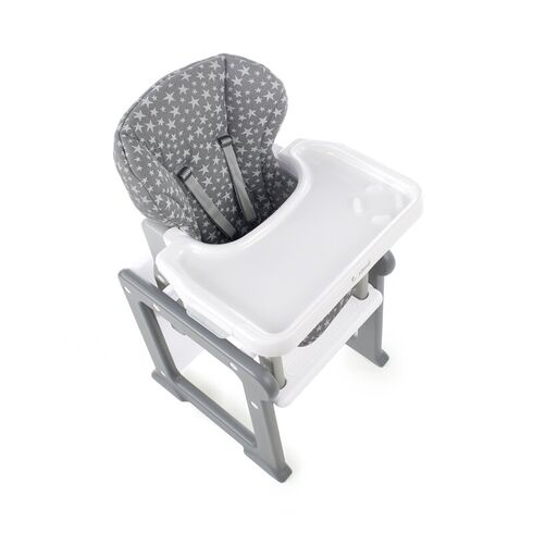 Scaun de masa, Jane, Activa Evo 2 in 1, Transformabil in birou cu scaun, Star, Culoare: Alb/Gri,poza 2