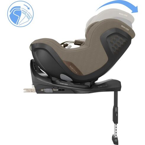 Scaun Auto Maxi-Cosi Pearl Slide Pro AUTHENTIC TRUFFLE, Culoare: Crem, Grupa: 0-18kg (0 luni - 4 ani),poza 8