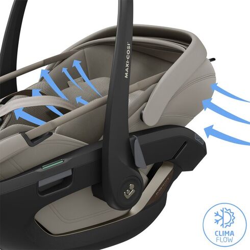 Cos Auto Maxi-Cosi Coral Slide Pro SAPPHIRE SAND, Culoare: Gri deschis, Grupa: 0-13kg (0 luni - 12 luni),poza 7